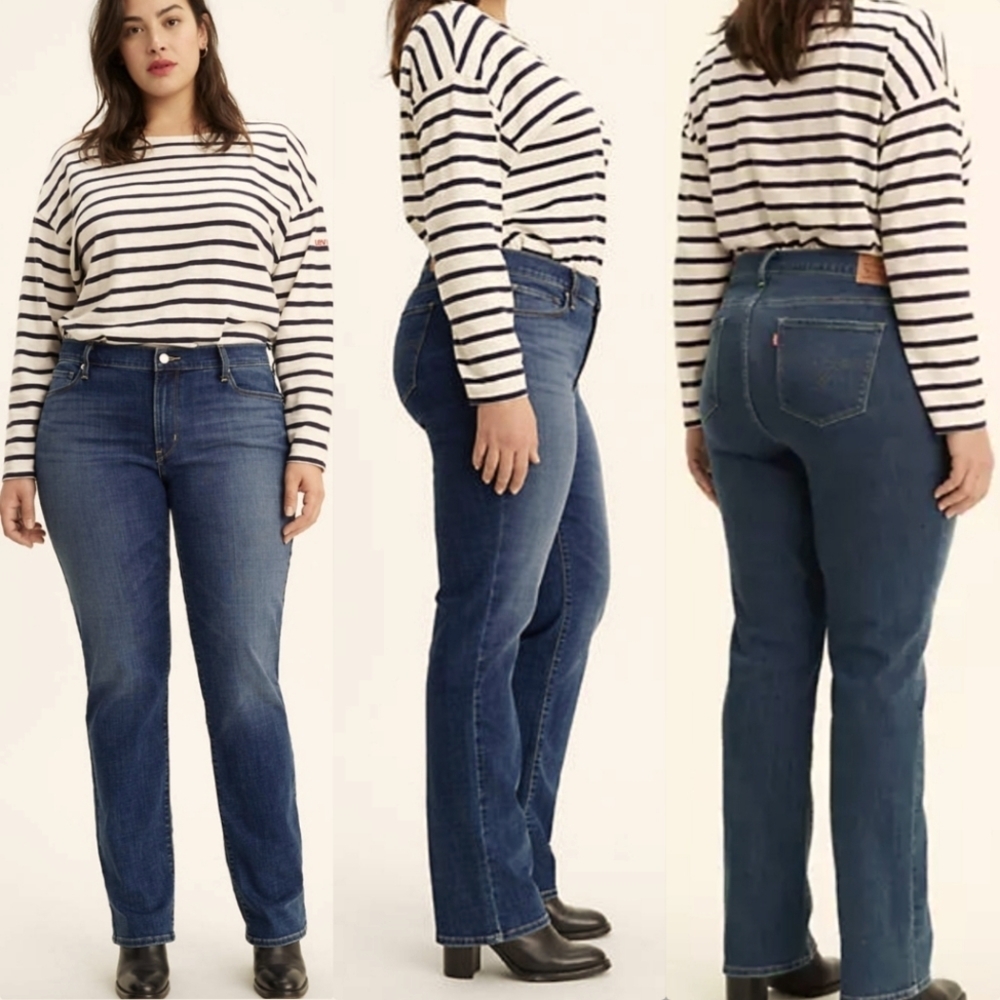 Levi's 414 Womens PLUS Relaxed straight 24W Indingo Jeans